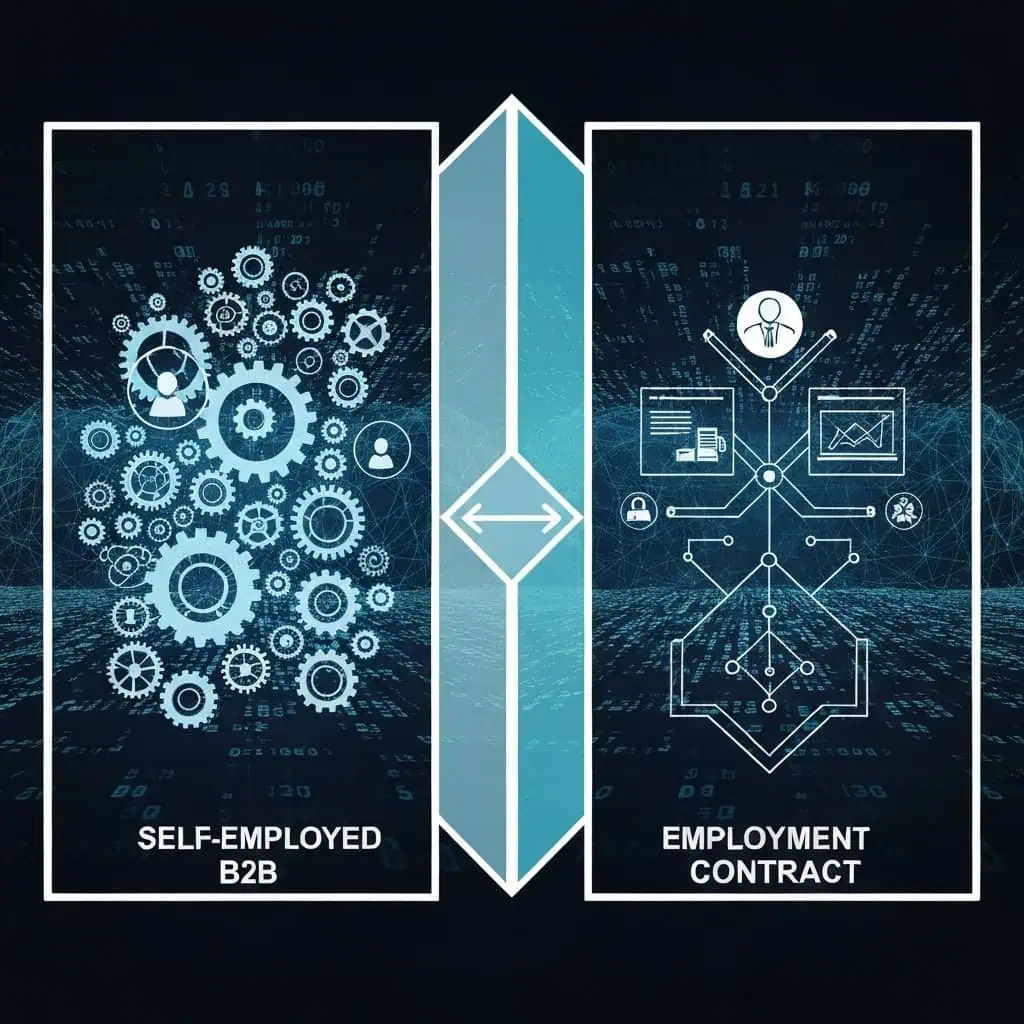 Samozatrudnienie (B2B) vs. Umowa o Pracę w Branży IT: Która ścieżka jest lepsza?